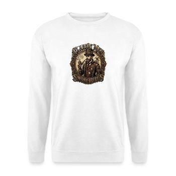 Classic_Men_Smoke_Pipes - Unisex Pullover - Weiß - Vorne - Alina (178cm) & Michal (187cm)