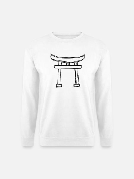 Torii handgezeichnet - Unisex Pullover - Weiß