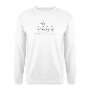 Stärkemolekül - Unisex Pullover - Weiß - Vorne - Alina (178cm) & Michal (187cm)