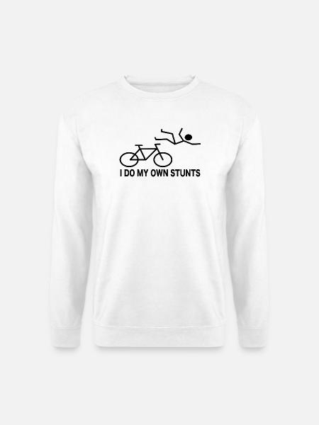 Radfahrer Fahrrad Spruch Humor - Unisex Pullover - Weiß