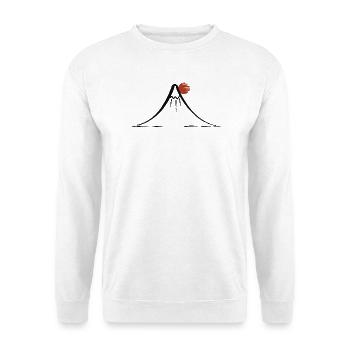 Mount Fuji - Unisex Pullover - Weiß - Vorne - Alina (178cm) & Michal (187cm)