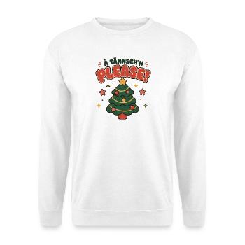 Ä Tännsch'n Please – Glühwein Saison - Unisex Pullover - Weiß - Vorne - Alina (178cm) & Michal (187cm)
