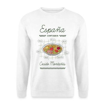 Bergeintopf - Unisex Pullover - Weiß - Vorne - Alina (178cm) & Michal (187cm)