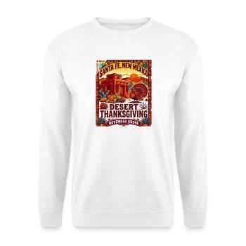 Desert Thanksgiving Santa Fe New Mexico - Unisex Pullover - Weiß - Vorne - Alina (178cm) & Michal (187cm)