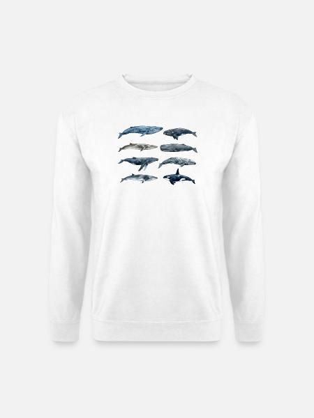 Wale der Welt - Unisex Pullover - Weiß