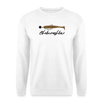 Cheburashka - Chebu Rig & Finesse Art - Unisex Pullover - Weiß - Vorne - Alina (178cm) & Michal (187cm)