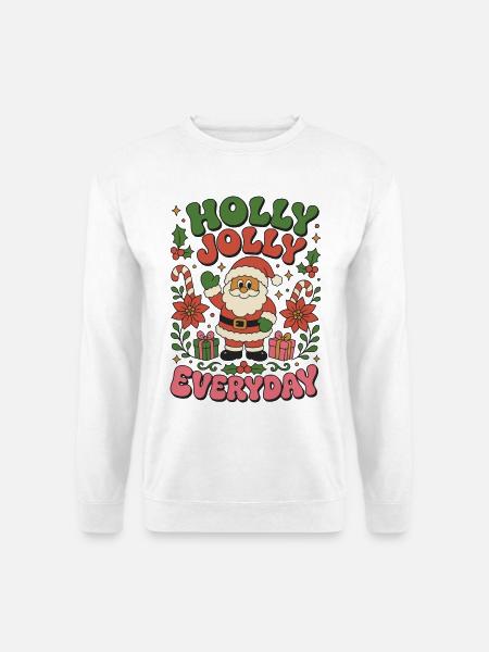 Holly Jolly Everyday - Unisex Pullover - Weiß
