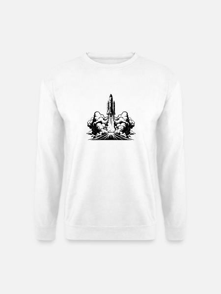 Raketenstart - Unisex Pullover - Weiß