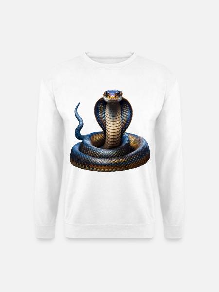 Schlange Indien - Unisex Pullover - Weiß