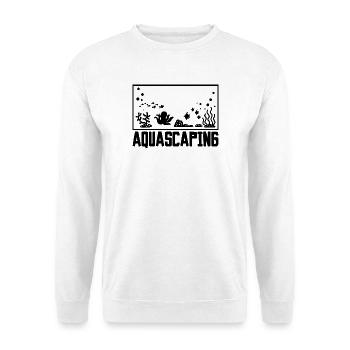 Aquascaping Aquarium - Unisex Pullover - Weiß - Vorne - Alina (178cm) & Michal (187cm)