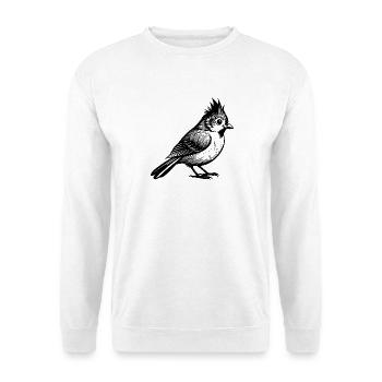 Büschelmeisen - Unisex Pullover - Weiß - Vorne - Alina (178cm) & Michal (187cm)