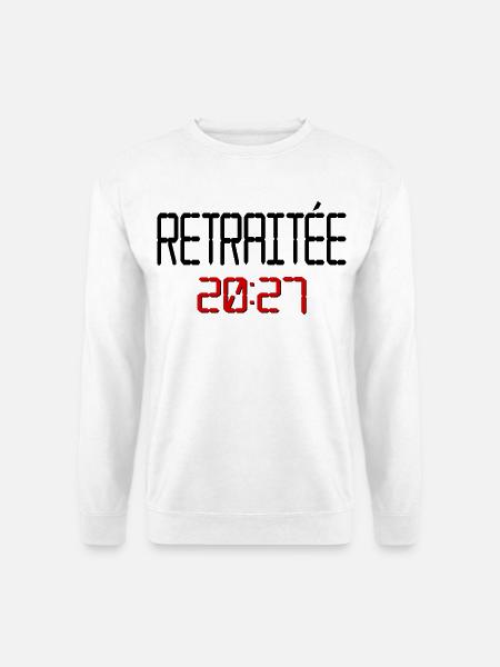 Französischer Rentner 2027, Frankreich - Unisex Pullover - Weiß