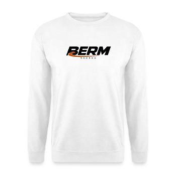 ODDROO Berm – Mountainbike & Anliegerkurve - Unisex Pullover - Weiß - Vorne - Alina (178cm) & Michal (187cm)