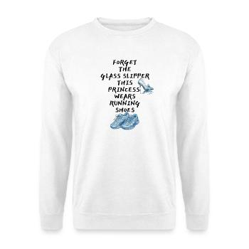 Forget the glass slipper - Princess Runner - Unisex Pullover - Weiß - Vorne - Alina (178cm) & Michal (187cm)