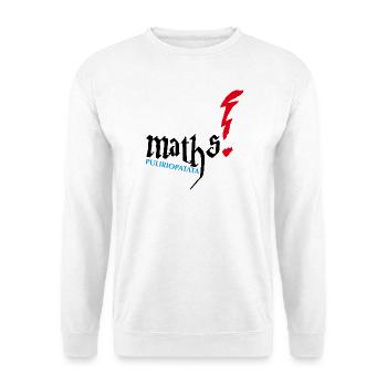 Mathematik Puliriopatata - Unisex Pullover - Weiß - Vorne - Alina (178cm) & Michal (187cm)