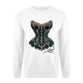 Burlesque - Unisex Pullover - Weiß - Vorne - Alina (178cm) & Michal (187cm)