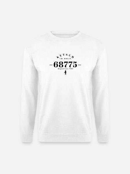 Retro Ketsch am Rhein - Unisex Pullover - Weiß