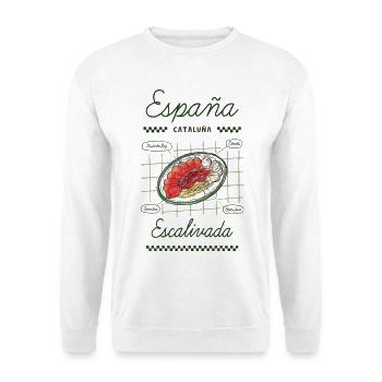Escalivada - Unisex Pullover - Weiß - Vorne - Alina (178cm) & Michal (187cm)