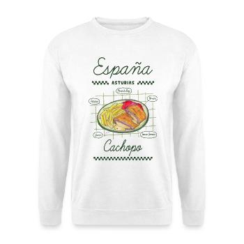 Asturischer Cachopo - Unisex Pullover - Weiß - Vorne - Alina (178cm) & Michal (187cm)