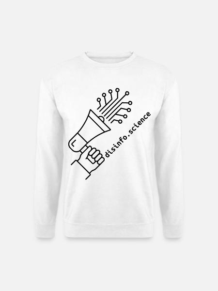 Disinfo Science – Think Critically - Unisex Pullover - Weiß