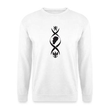 Lion Map Eagle lustiges Geschenk-T-Shirt - Unisex Pullover - Weiß - Vorne - Alina (178cm) & Michal (187cm)