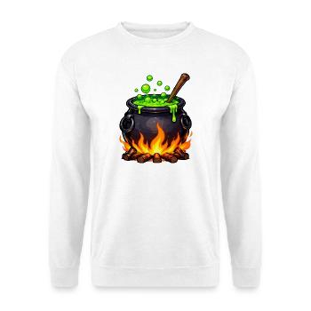 Kessel des Zaubertranks - Unisex Pullover - Weiß - Vorne - Alina (178cm) & Michal (187cm)