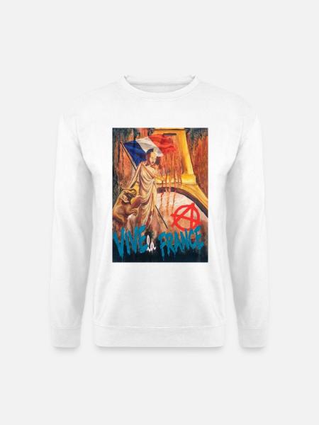 Vive la France - Unisex Pullover - Weiß