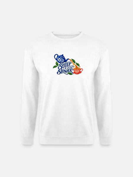 Etwas langsamer ziehen: Tee - Unisex Pullover - Weiß