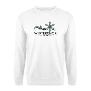 Winterchor 2026 - Unisex Pullover - Weiß - Vorne - Alina (178cm) & Michal (187cm)