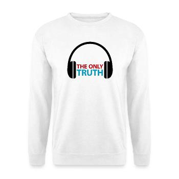 The Only Truth Bold Duo-Tone - Unisex Pullover - Weiß - Vorne - Alina (178cm) & Michal (187cm)