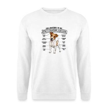 Jack Russell Terrier Hundebesitzer T Jack Russell  - Unisex Pullover - Weiß - Vorne - Alina (178cm) & Michal (187cm)