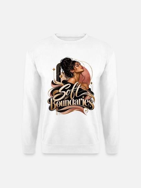 Soft Boundaries Porträt - Unisex Pullover - Weiß