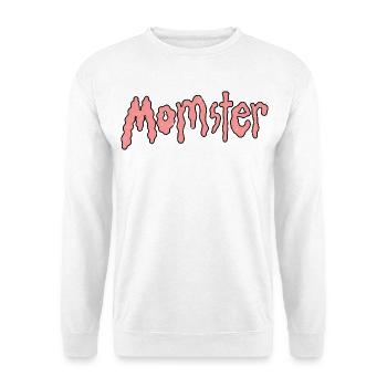 Momster - Unisex Pullover - Weiß - Vorne - Alina (178cm) & Michal (187cm)