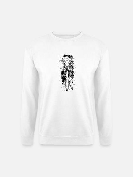 Lacrosseschläger - Unisex Pullover - Weiß