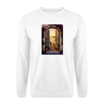 Seaview Arch Andalusia - Unisex Pullover - Weiß - Vorne - Alina (178cm) & Michal (187cm)