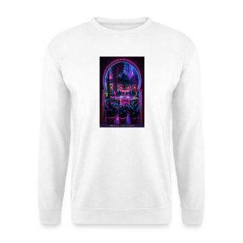 Neon-Innenhof Andalusien - Unisex Pullover - Weiß - Vorne - Alina (178cm) & Michal (187cm)
