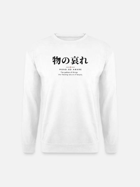 Mono no Aware 物の哀れ — Die vergängliche Schönheit - Unisex Pullover - Weiß