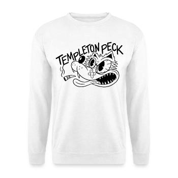 Templeton Peck Wolf - Unisex Pullover - Weiß - Vorne - Alina (178cm) & Michal (187cm)