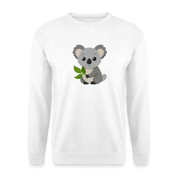 Baby-Koala - Unisex Pullover - Weiß - Vorne - Alina (178cm) & Michal (187cm)