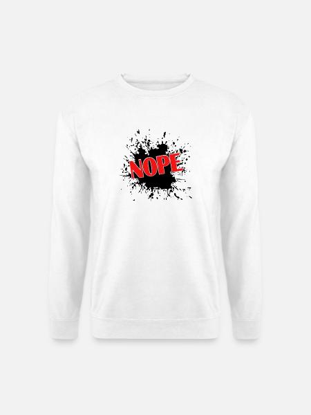 Nope - Unisex Pullover - Weiß