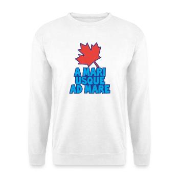 A Mari Usque Ad Mare Canada - Unisex Pullover - Weiß - Vorne - Alina (178cm) & Michal (187cm)