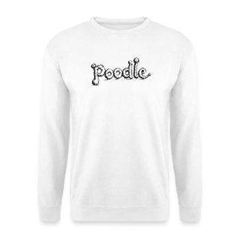 Poodle - Unisex Pullover - Weiß - Vorne - Alina (178cm) & Michal (187cm)