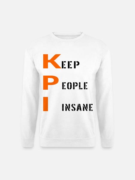 BÜRO-KPI-MITARBEITER - Unisex Pullover - Weiß