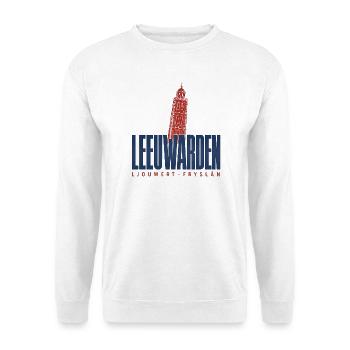 Leeuwarden Ljouwert Friesland Oldehove - Unisex Pullover - Weiß - Vorne - Alina (178cm) & Michal (187cm)