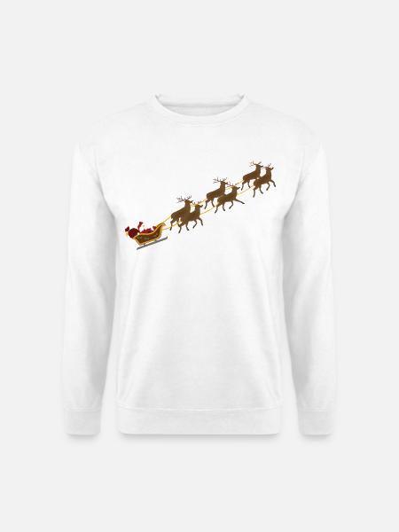 Weihnachtsschlitten - Unisex Pullover - Weiß