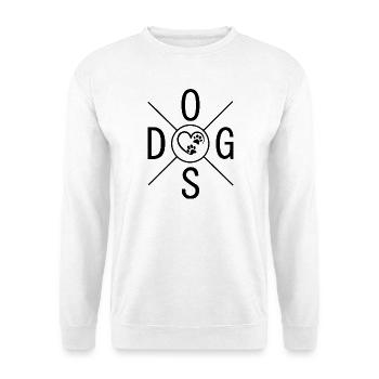 Dog dog - Unisex Pullover - Weiß - Vorne - Alina (178cm) & Michal (187cm)