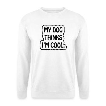 Dog dog - Unisex Pullover - Weiß - Vorne - Alina (178cm) & Michal (187cm)