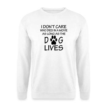 Dog dog - Unisex Pullover - Weiß - Vorne - Alina (178cm) & Michal (187cm)