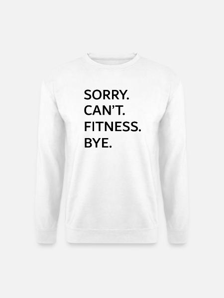 Funny fitness - Unisex Pullover - Weiß