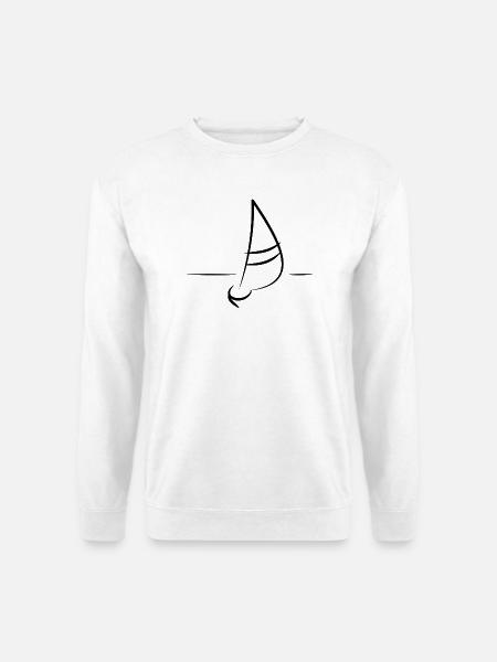 Boot Segler Segelboot - Unisex Pullover - Weiß
